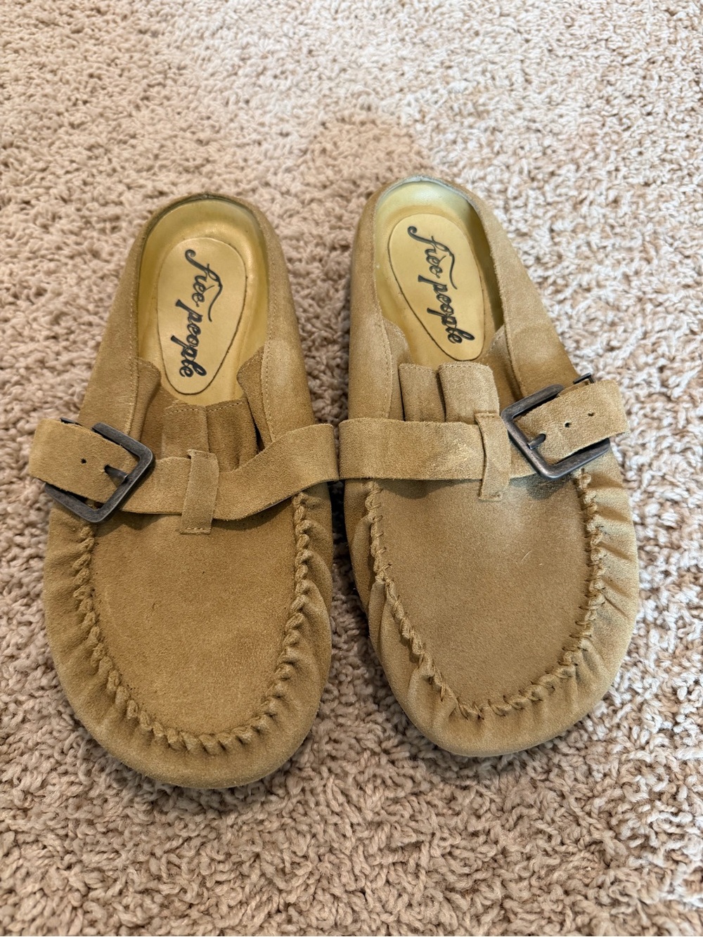 Free People Macadamia Suede Casual Moccasin Slip-On - Picture 2 of 5
